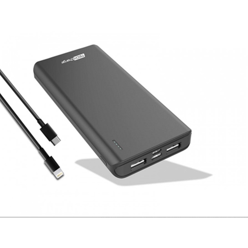 TechCharge Powerbank 10,000ma 2x USB 1x USB-C | TC1750