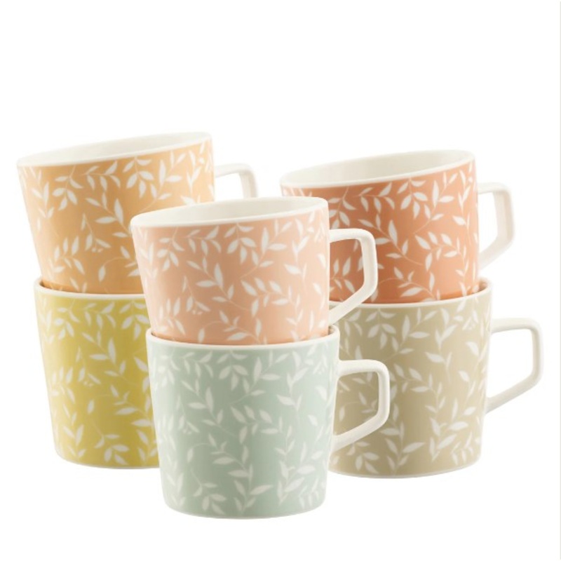 Belleek Aynsley White Willow Mugs Set of 6 | CLAS50060