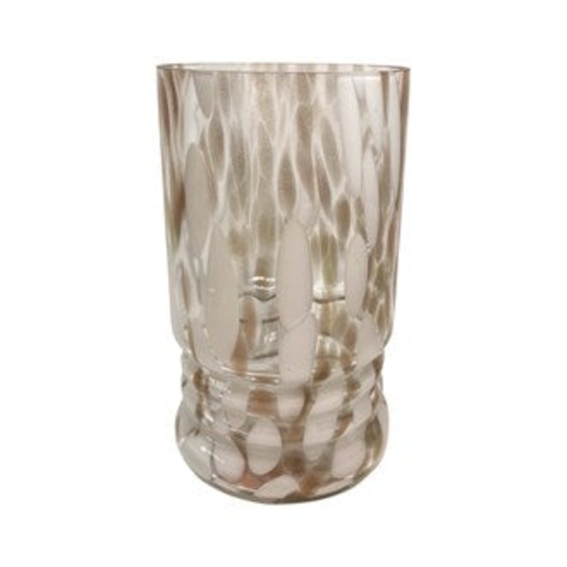 Deco Ribbed Hurricane Vase 25cm | 33555S