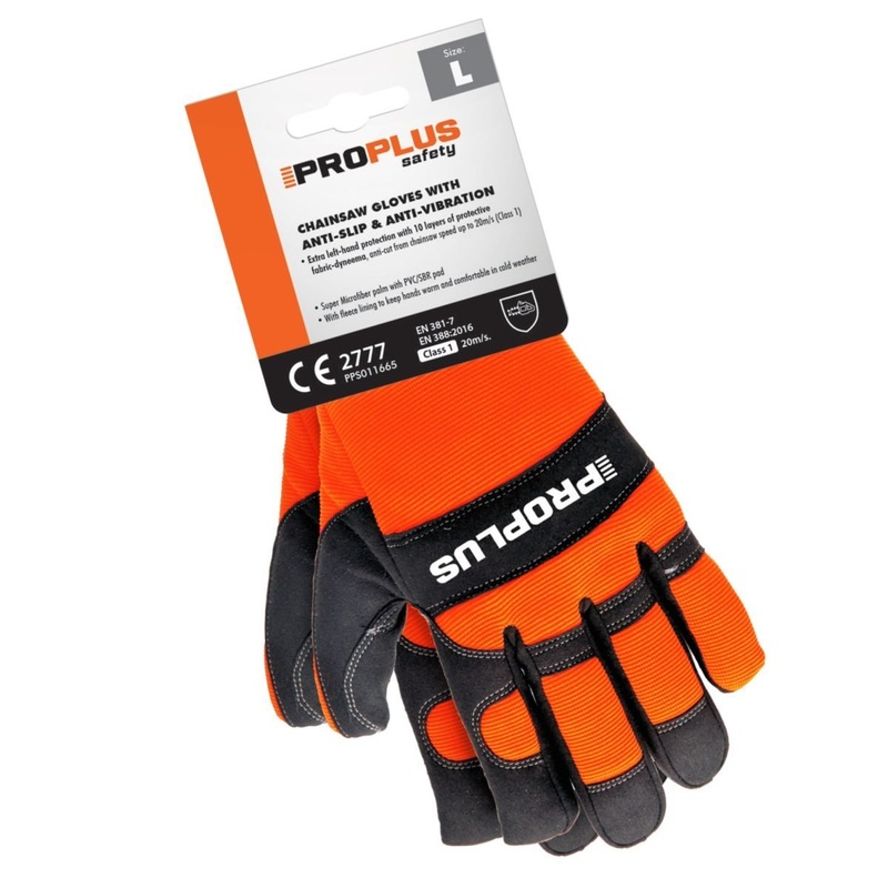 ProPlus Chainsaw Protective Gloves – Large | PPS011665