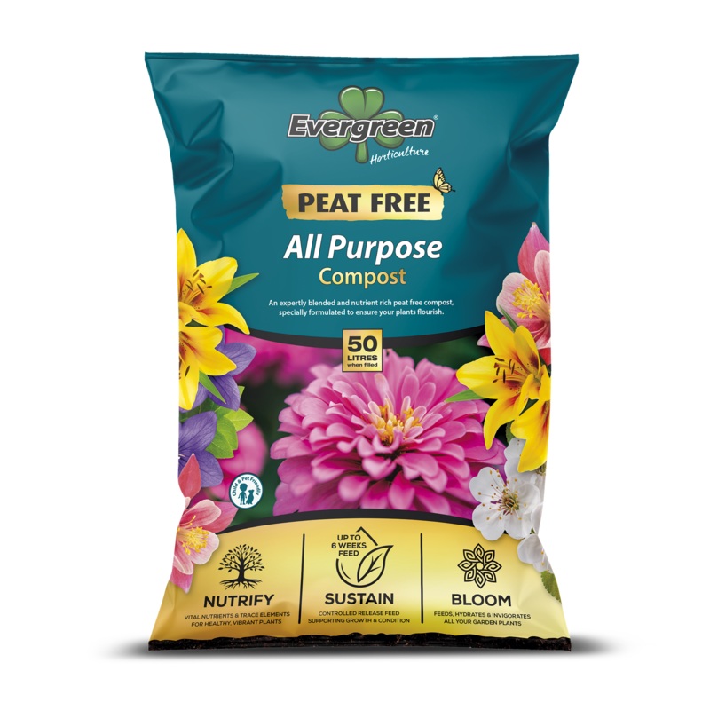 Evergreen 50L All Purpose Compost (Peat Free) | 380609