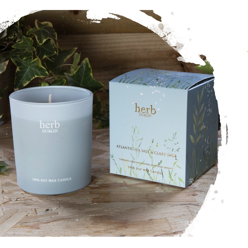 Herb Atlantic Sea Salt & Clary Sage Jar Candle | HC-SEA-89