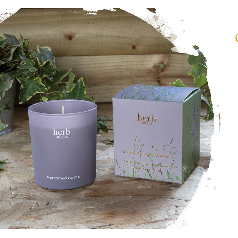 Herb Lavender & Rosemary Jar Candle | HC-LAV-89