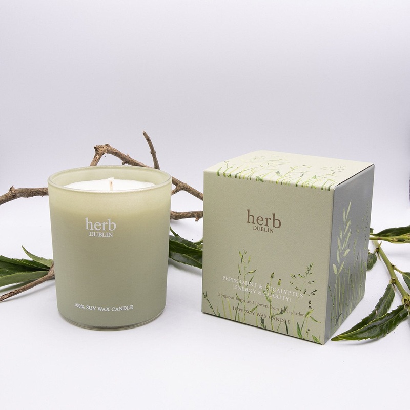 Herb Peppermint & Eucalyptus Jar Candle | HC-PE-89