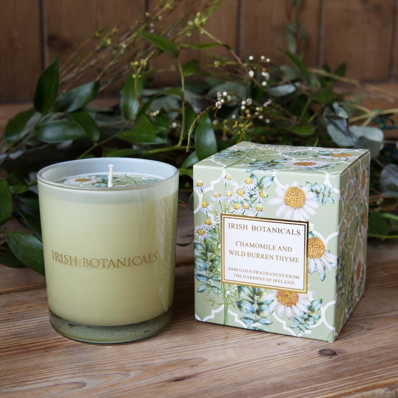 Irish Botanicals Chamomile & Wild Thyme Candle | IB-CHAM89