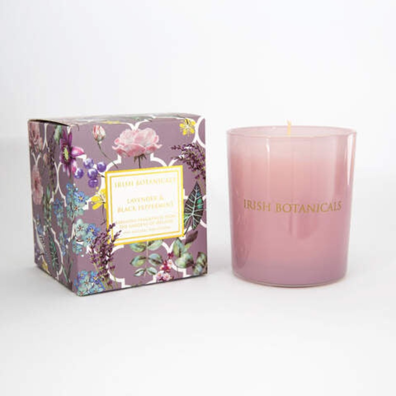 Irish Botanicals Lavender & Black Peppermint Candle | IB-LAV89