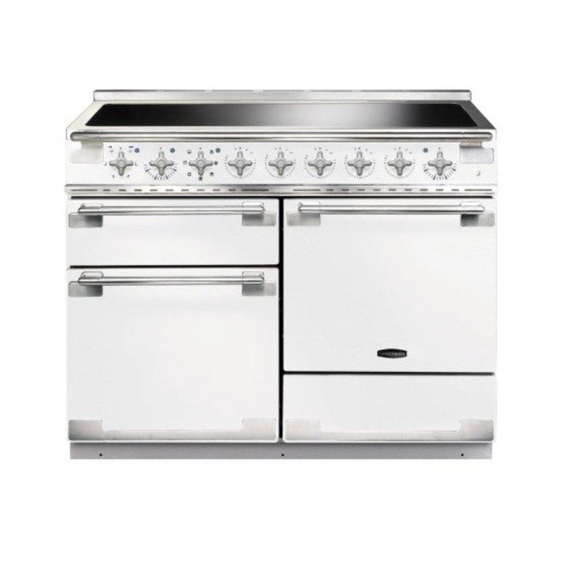 Rangemaster Elise 110cm Induction Range Cooker – White/Chrome | ELS110EIWH/