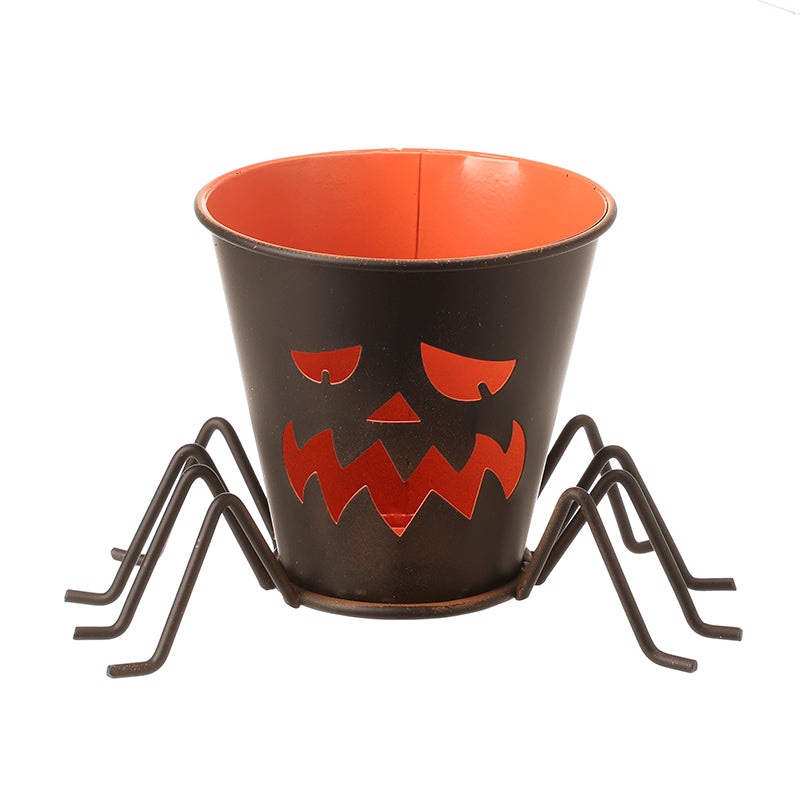 Black Metal Halloween Candle Holder  TAJ049