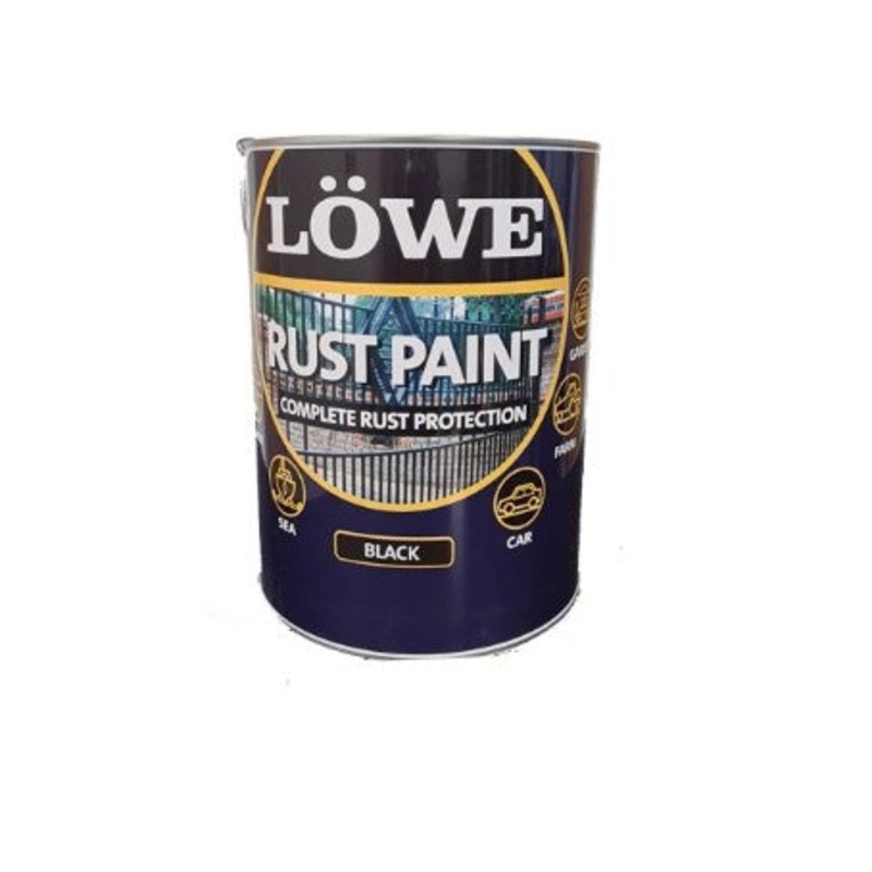 Lowe Rust Paint – Black 5ltr | LRBL5000