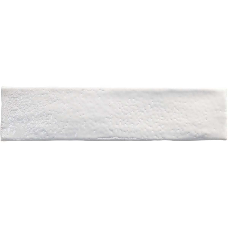 Sunset White Decor Wall Tile 6x25cm Gloss