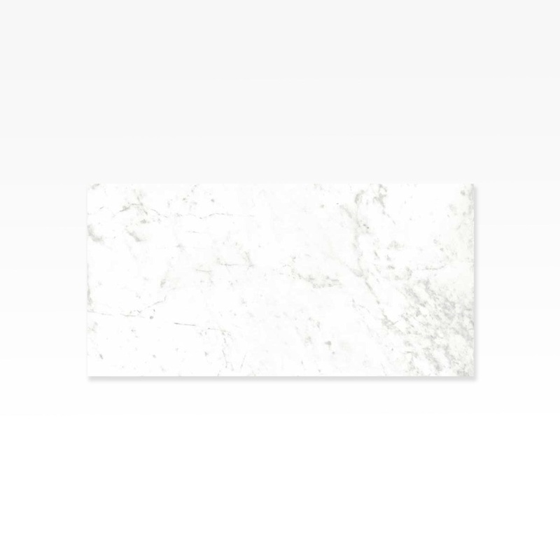 Chester Carrara Marble Effect Porcelain Tile 7.5x15cm Matt