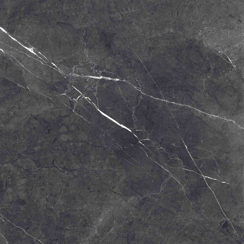Chester Nero Marquina Marble Effect Porcelain Tile 60x60cm Matt