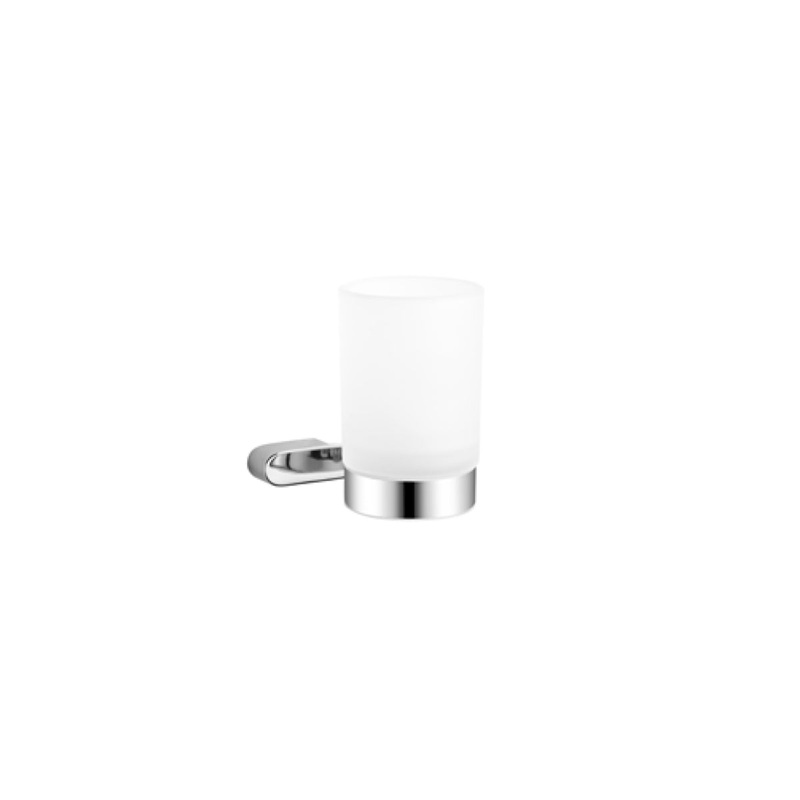 Deluxe Jordan Frosted Glass Tumbler Holder