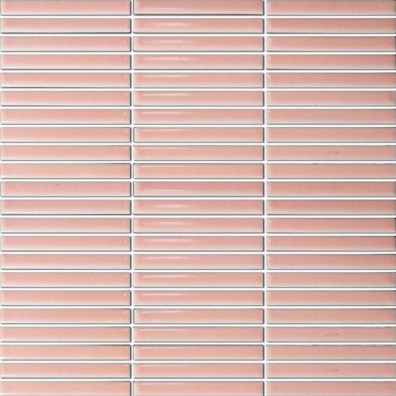 Linea Rosa Kit-Kat Wall & Floor Mosaic Tile 30x29cm Gloss