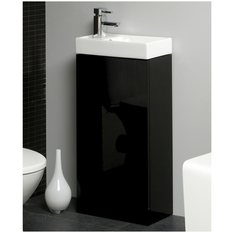 Compact 40cm Compact Vanity Unit Black
