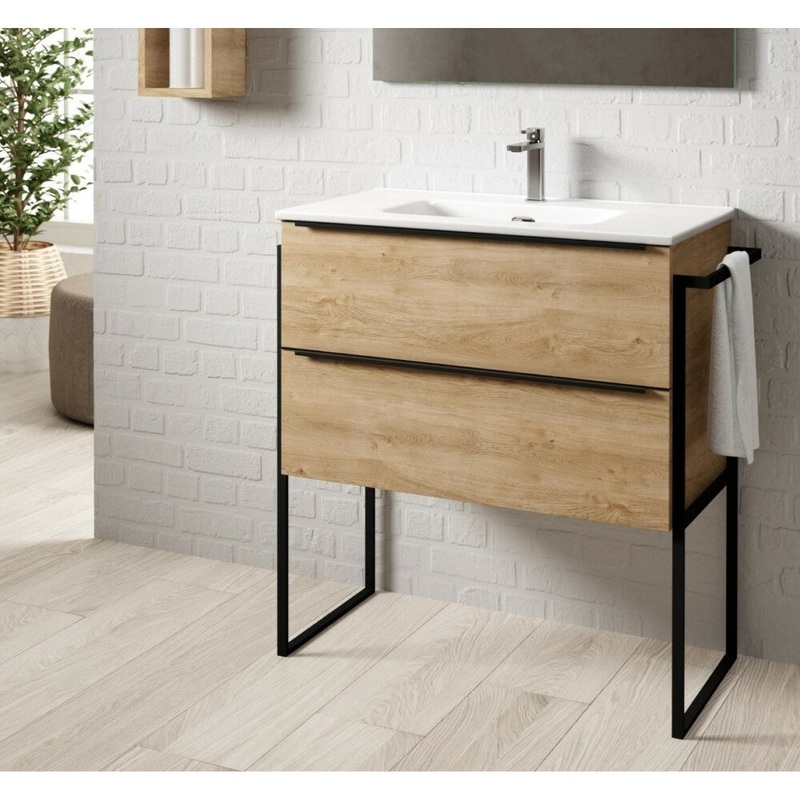 Bathroom Studio 48cm Black Leg Frames