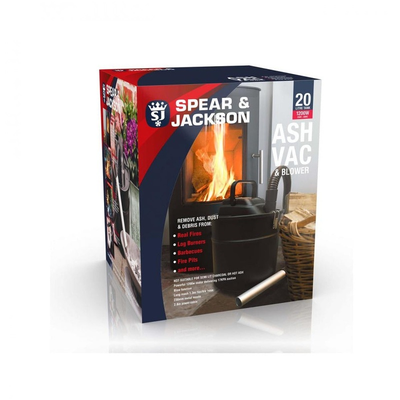SPEAR & JACKSON 20LTR ASH VAC & BLOWER