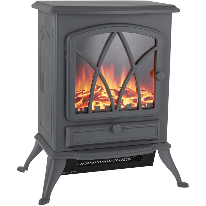 Warmlite Stirling Electric Stove Grey 2kW