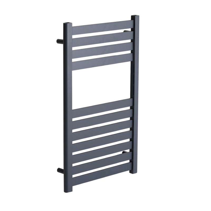 ASHTON 800X500 HEATED TOWEL RAIL ANTHRAC