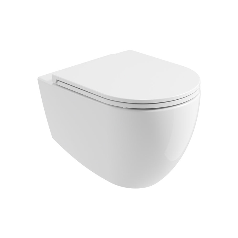 Avanti Wall Hung Rimless WC & Seat – Cer