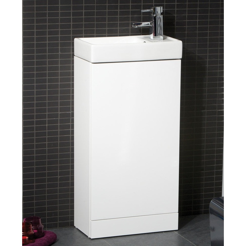 Basle Gloss White 40cm Vanity Unit