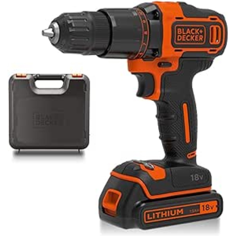 BLACK&DECKER 18V 1.5AH COMBI DRILL