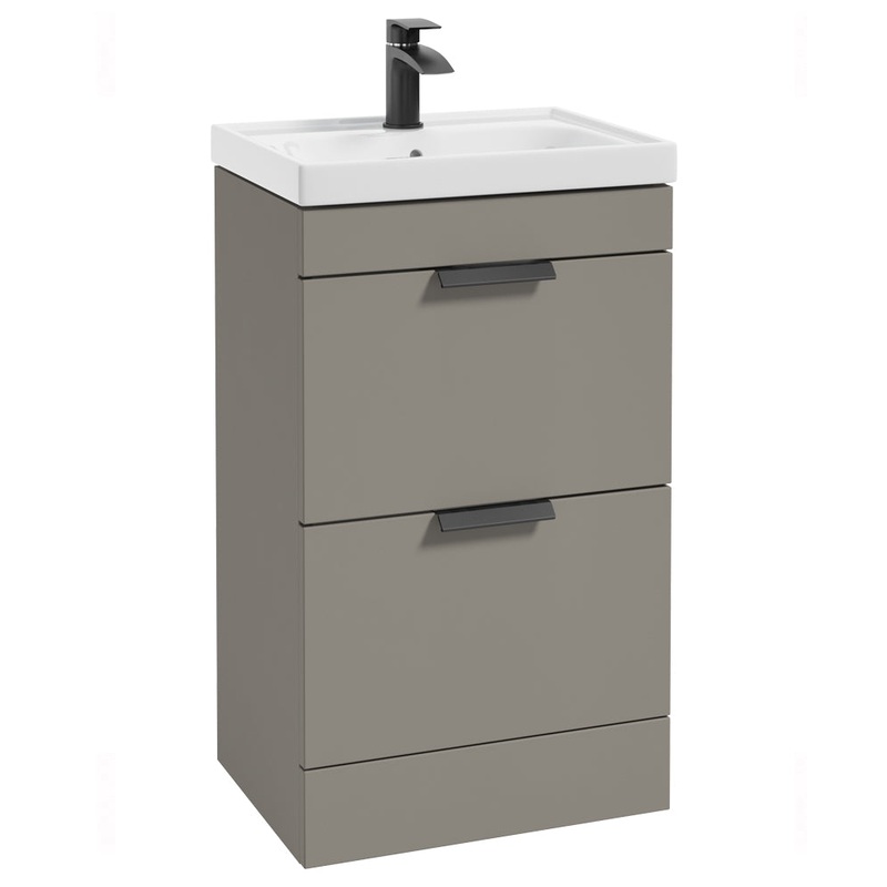 Stockholm Khaki Matt 50cm 2 Drawer Floor