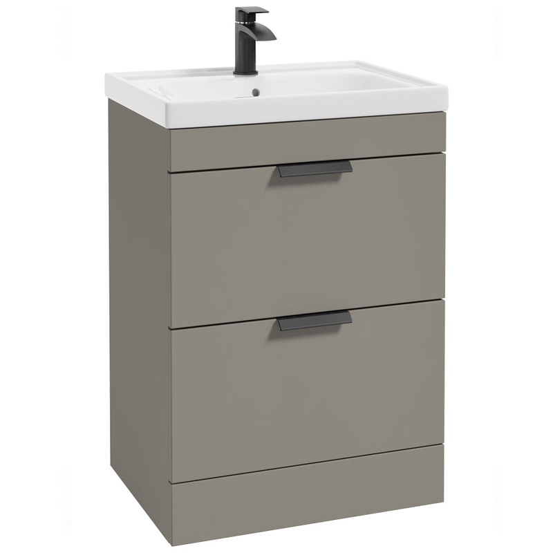 Stockholm Khaki Matt 60cm 2 Drawer Floor