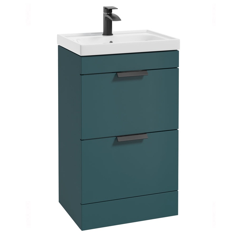 Stockholm Ocean Blue Matt 50cm 2 Drawer