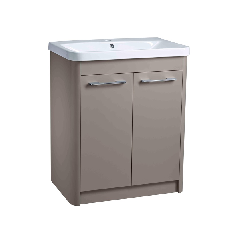 700mm Floor Mounted 2 Door – Stone Grey