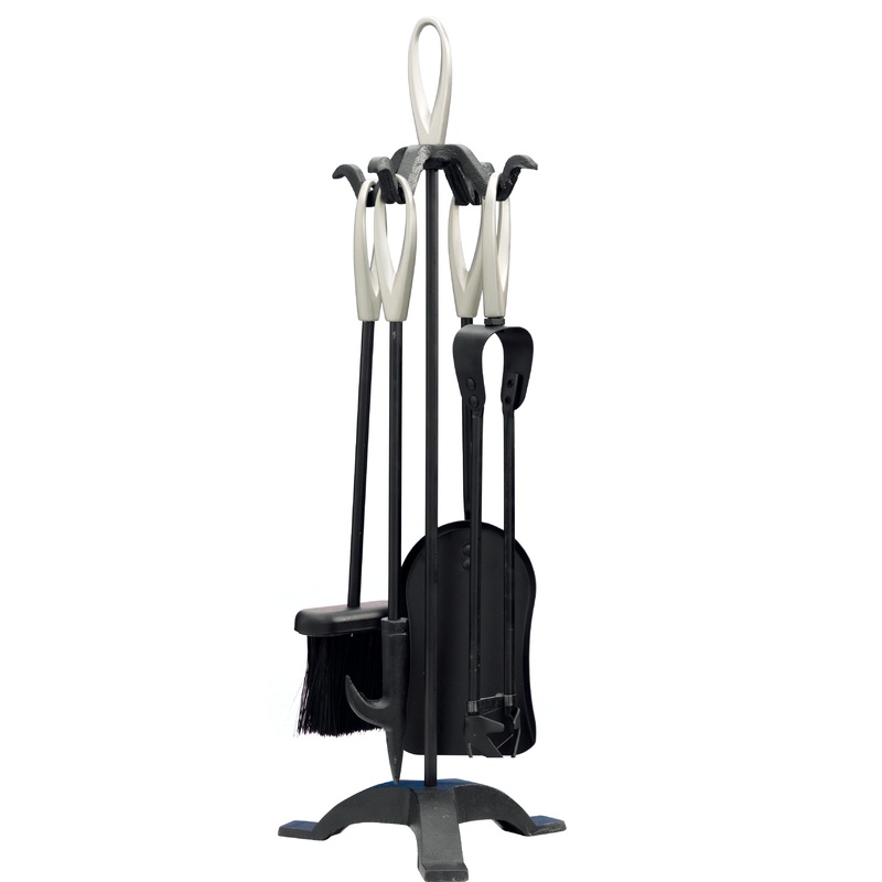 CASTLE LIVING LOOP 5 PCE BLACK COMPANION SET