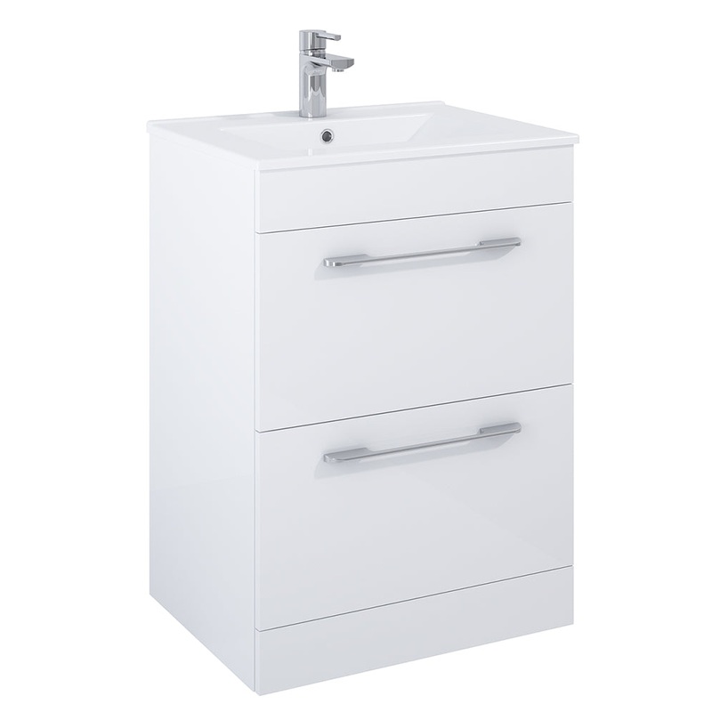 Otto Plus Gloss White 60cm Floor Standin