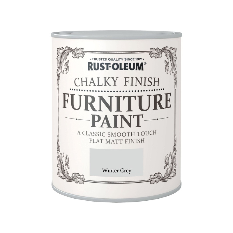 RUSTOLEUM CHALKY PAINT 750ML WINTER GREY