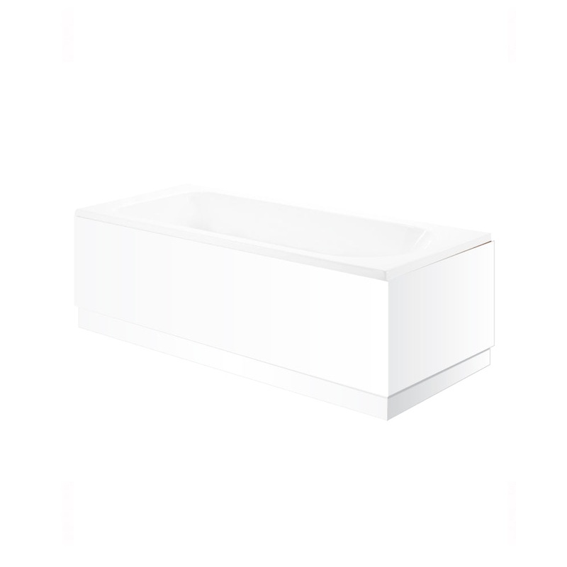 Belmont 800mm White Wooded End Panel