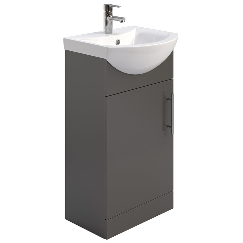 Belmont Gloss Grey 45cm Vanity Unit