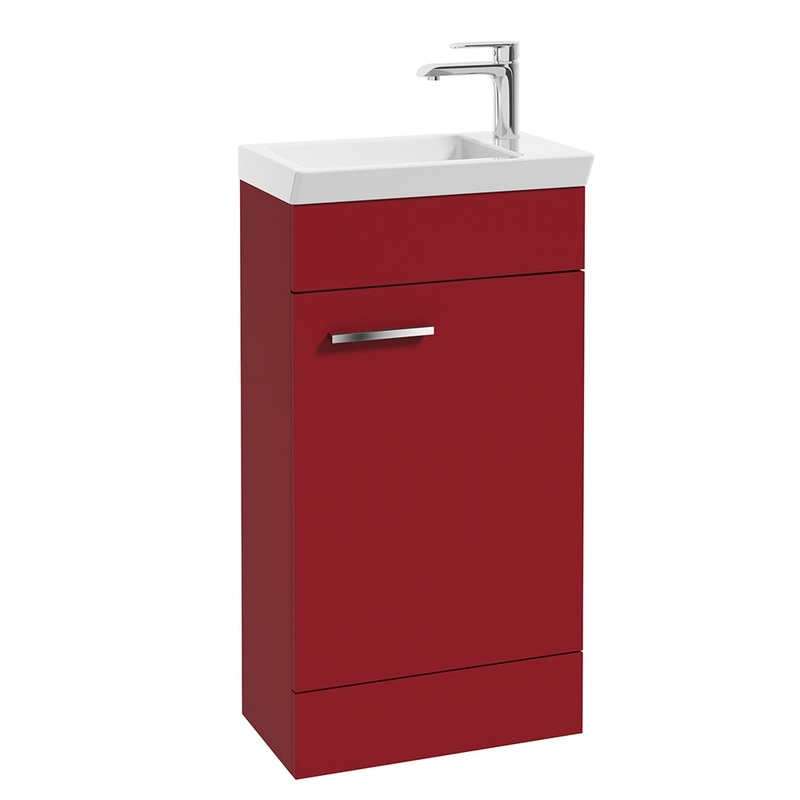 Charm Matt Red 45cm Floor Standing Vanit