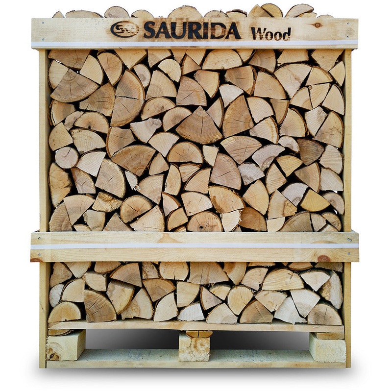 FIREWOOD BIRCH KILN DRIED LOGS 1.35m3 CRATE