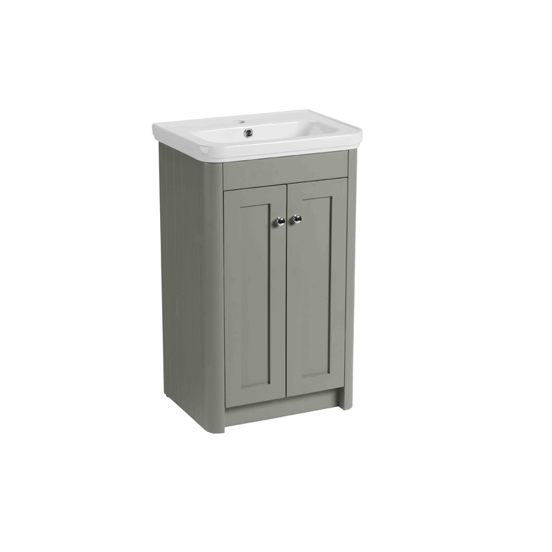 500mm 2 Door Floor Mounted Unit – Stone Grey