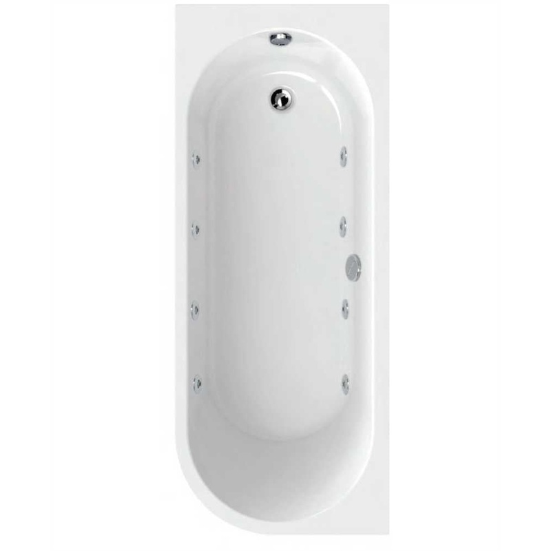 Arc 1700x700mm LH Single Ended 8 Jet Whi