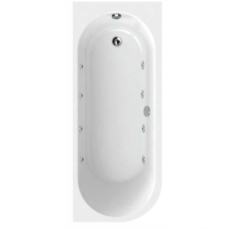 Arc 1700x700mm RH Single Ended 8 Jet Whi