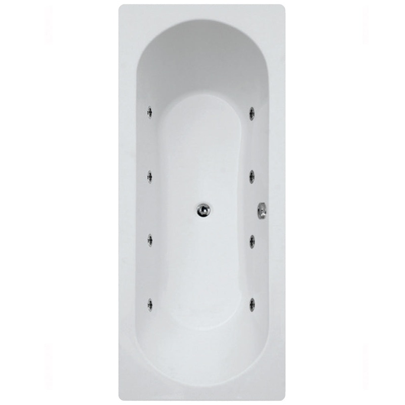 Clover 1700x750mm Double Ended 8 Jet Whi