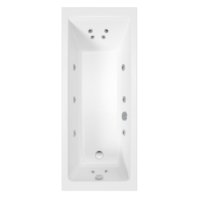 Cubo 1700×700 Single Ended 12 Jet Bath