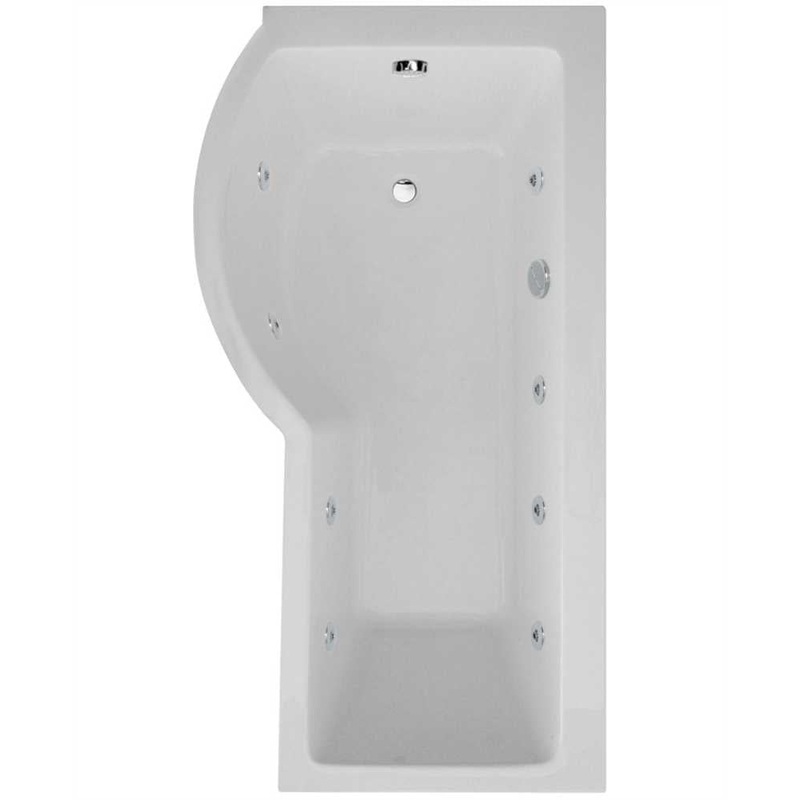 P Shape 1700x850mm LH Single Ended 8 Jet
