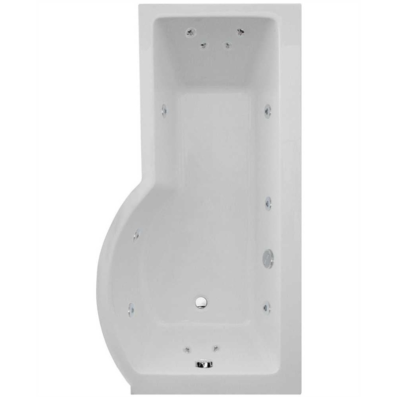 P Shape 1700x850mm RH Single Ended 12 Je