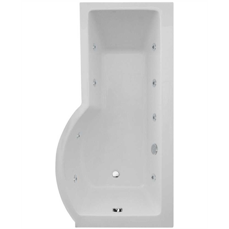 P Shape 1700x850mm RH Single Ended 8 Jet