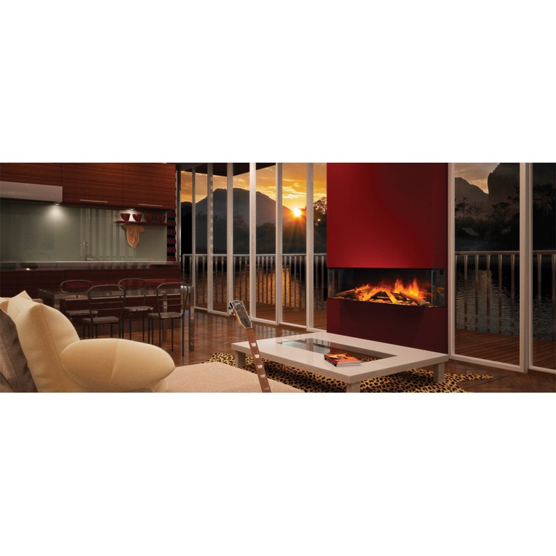 1000 Evonic  e1030 E Series Built In Media Wall Electric Fire 1-2-3 Sided