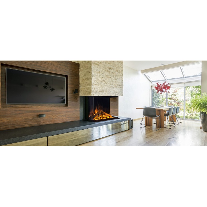 1250 Evonic Elore Halo 1250Sl Built In Media Wall Electric Fire 1-2-3 Sided