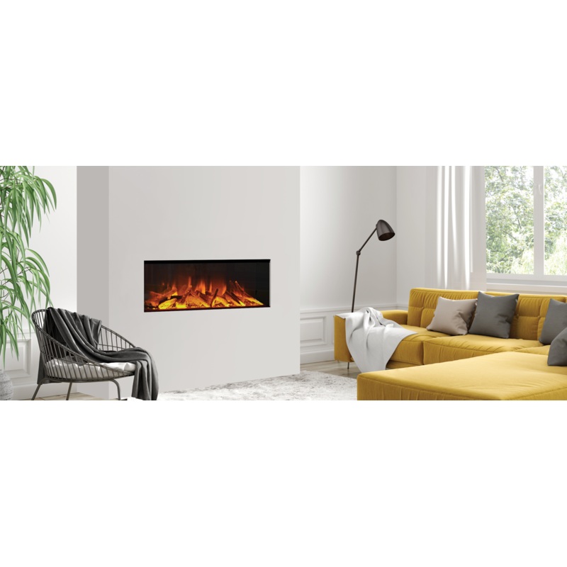 1250 Evonic  Evoflame e1250 Built In Media Wall Electric Fire 1-2-3 Sided