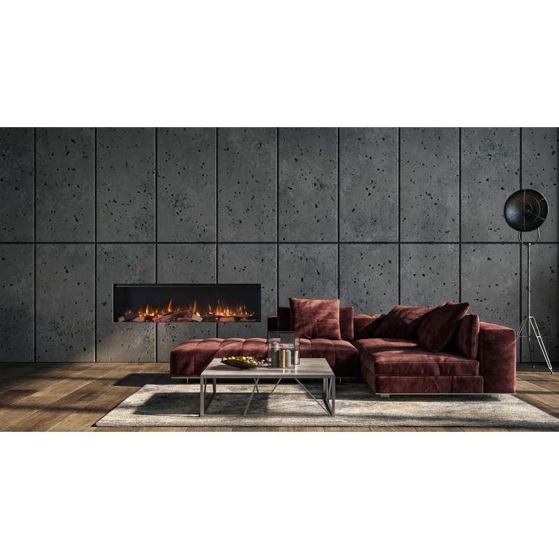 1300 Vision Solus vs130 Built In Media Wall Electric Fire 1-2-3 Sided