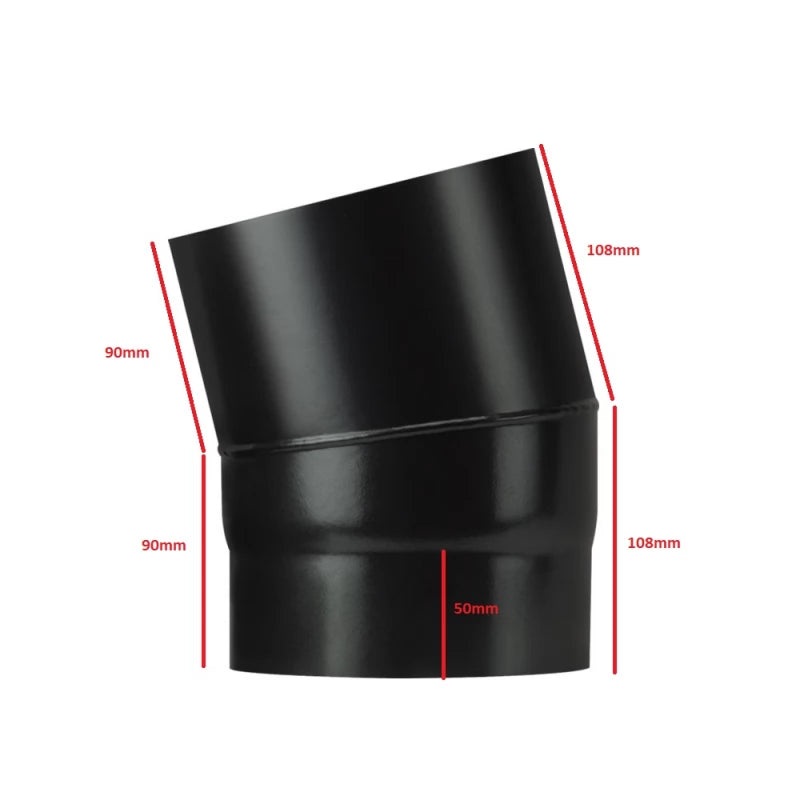 15 degree bend 5 (125mm) flue pipe